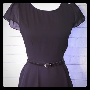 Forever 21 chiffon black dress, size small